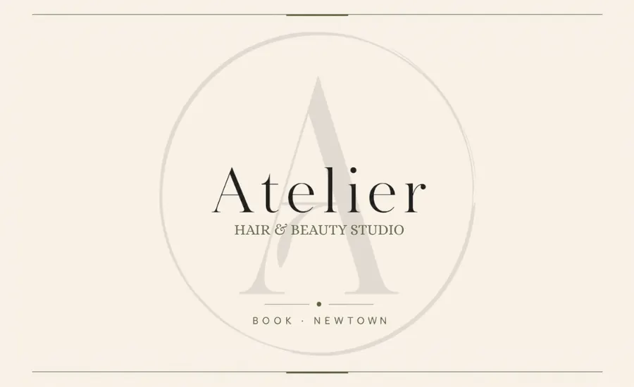 Atelier Hair & Beauty Studio business card front