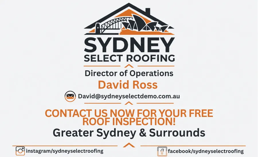 Sydney Select Roofing business card back